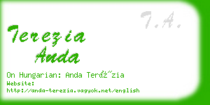 terezia anda business card